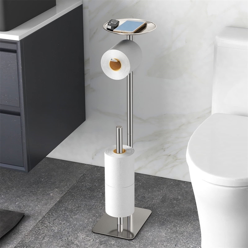 Toilet Paper Holder Stand for Bathroom Floor - 26.38