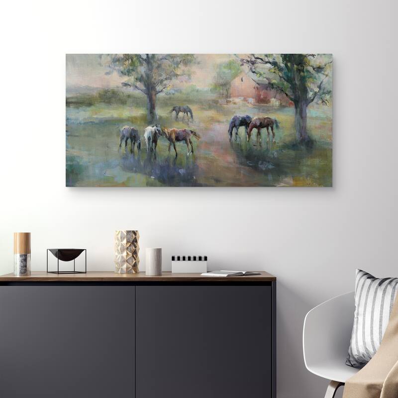 Daybreak on the Farm by Marilyn Hageman Canvas Art Print