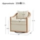 preview thumbnail 8 of 8, HULALA HOME Paul Jess Farmhouse Solid Wood Edging Swivel Barrel Chair with Fully Assembled and a Pillow