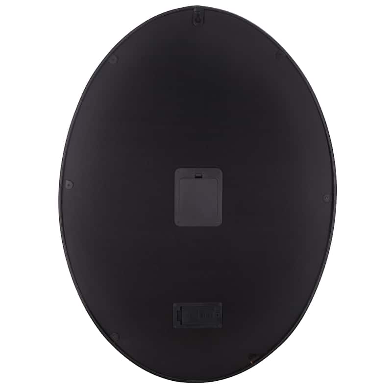 SEI Furniture Crosby Oval Roman Gear Clock - 25"W x 3"D x 19"H