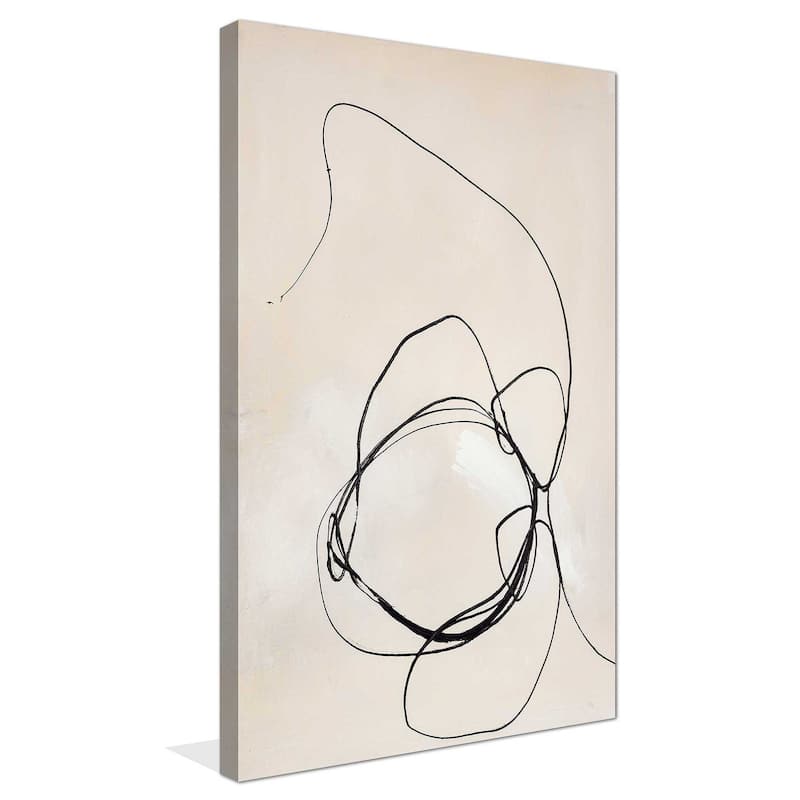 "Fine Line 5" by Design Fabrikken Print on Canvas