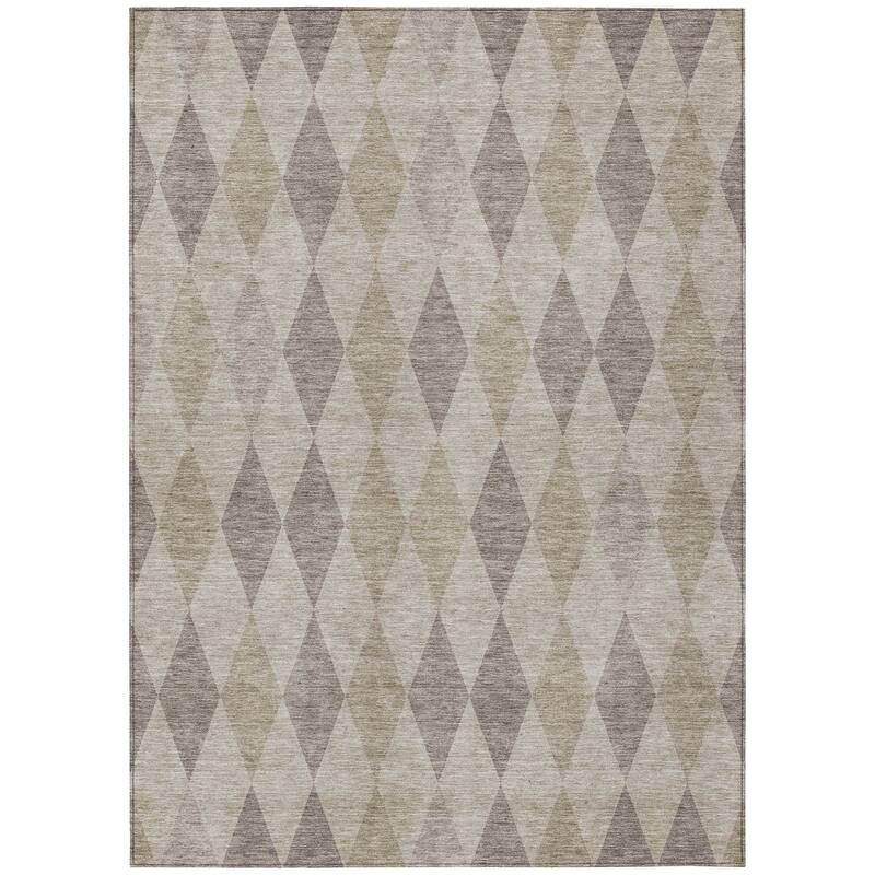 Hamo Stylish Geometric Weather Resistant Versatile Elegance Outdoor Rug