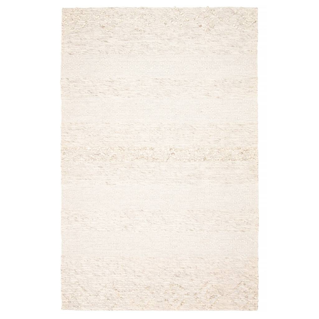 ECARPETGALLERY Braid weave Sienna Cream Wool Rug - 6'2 x 9'2