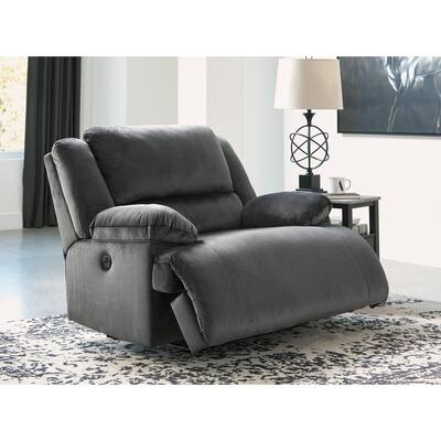 Signature Design by Ashley Clonmel Contemporary Zero Wall Power Wide Recliner