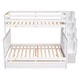 preview thumbnail 9 of 7, Twin Over Full Pine Bunk Bed with Staircase Storage, Drawers, Convertible