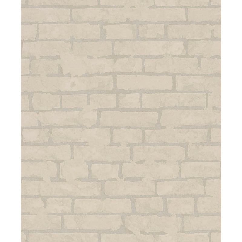 Galerie Wallcoverings Terra Collection Stone Optics Matte Finish Clay Ink on Non-Woven Wallpaper Roll - 33-feet long x 21-inches wide - Beige
