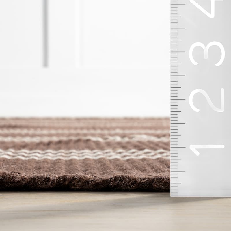 Hawthorn Striped Wool Area Rug