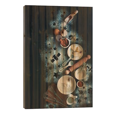 Baking For Stargazers Print On Wood by Dina Belenko - Multi-Color