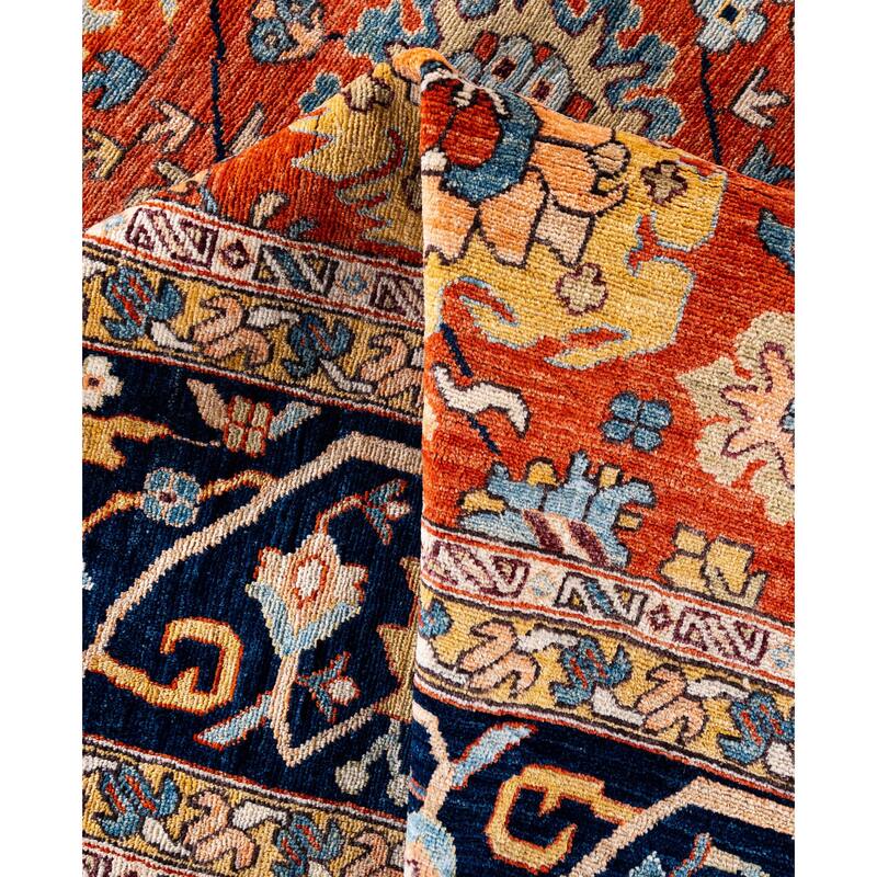 Serapi One-of-a-Kind Hand-Knotted Area Rug - Red - 8' 11" x 11' 9"