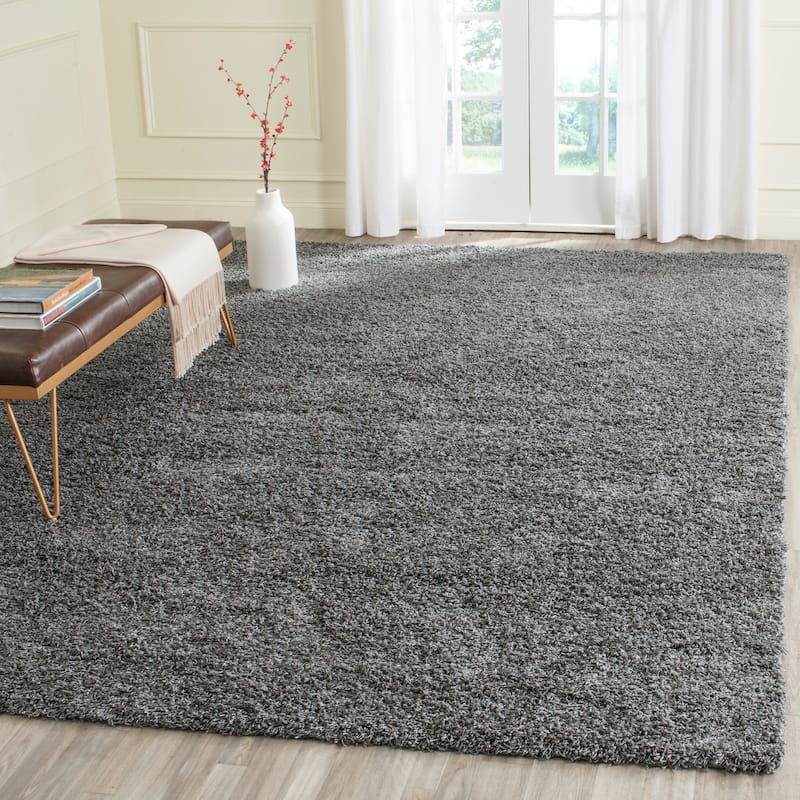SAFAVIEH Laguna Shag Verdiana Solid 2-inch Thick Rug