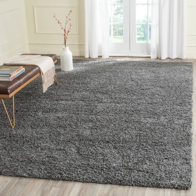 SAFAVIEH Laguna Shag Verdiana Solid Color 2-inch Thick Shag Rug