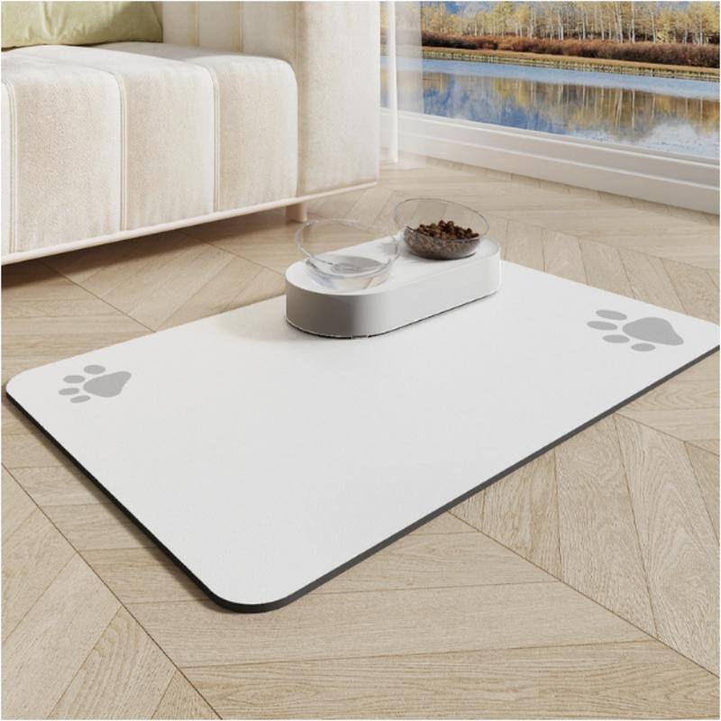 Pet Feeding Mat-Absorbent Dog Mat for Food and Water Bowl