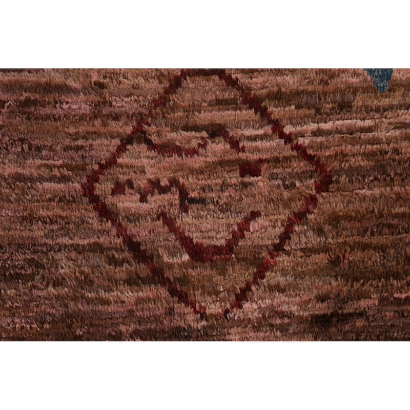 Tribal Moroccan Oriental Wool Area Rug Hand-knotted Living Room Carpet - 8'3" x 9'10"