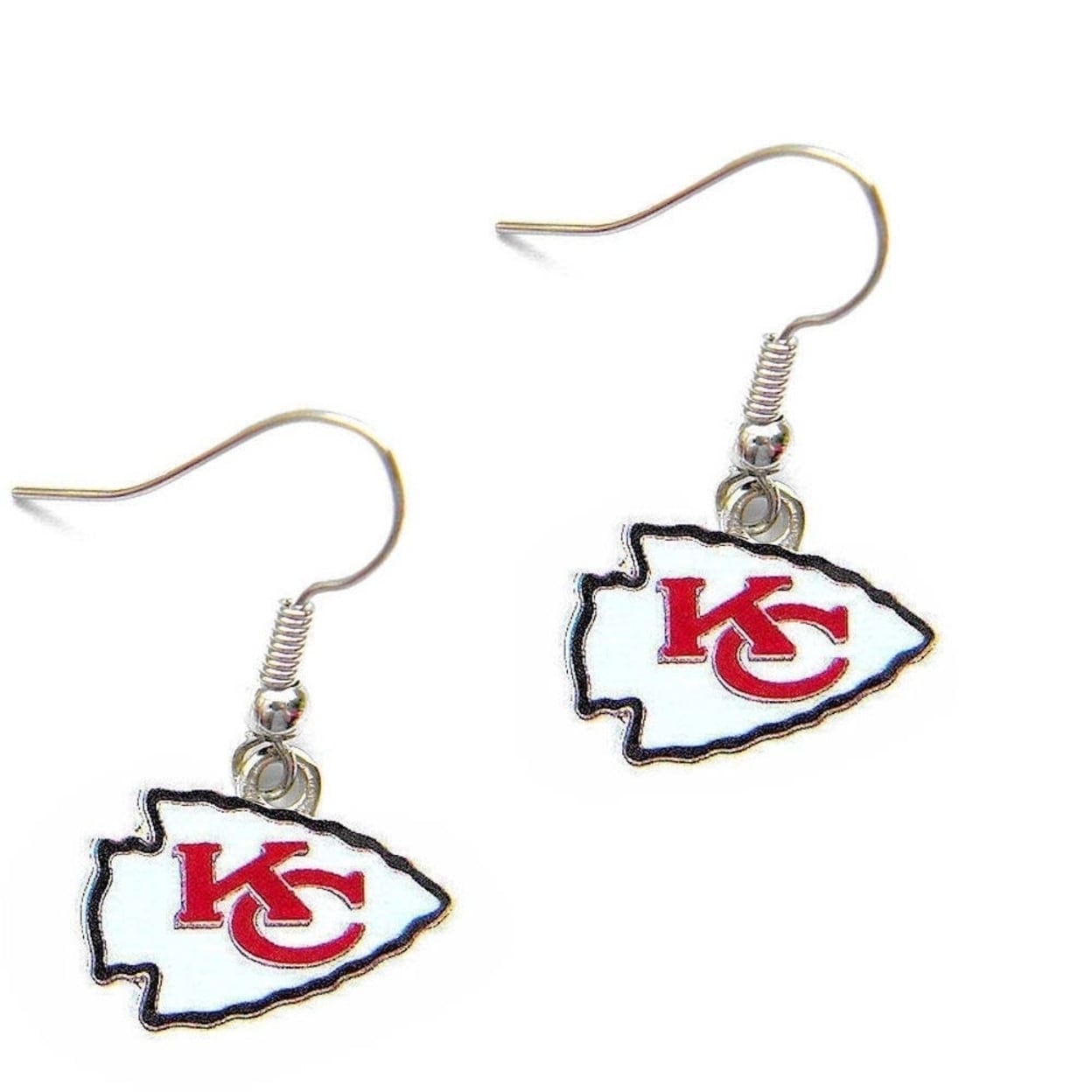 aminco Kansas City Chiefs Dangle Logo Earring Set Charm Gift