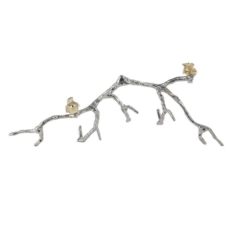 Silver and Gold Bird and Branch 3D Wall Decor On Sale Bed Bath