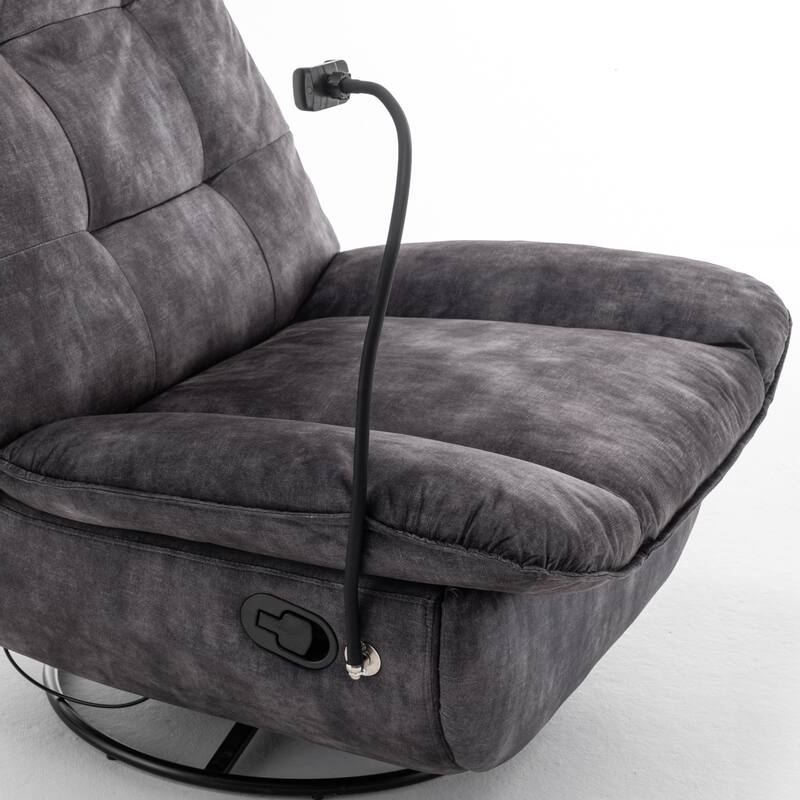 Swivel Gliding Recliner Chair by GDFStudio