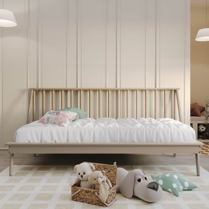 CraftPorch Vintage Wooden Twin Size Daybed - Antique Grey