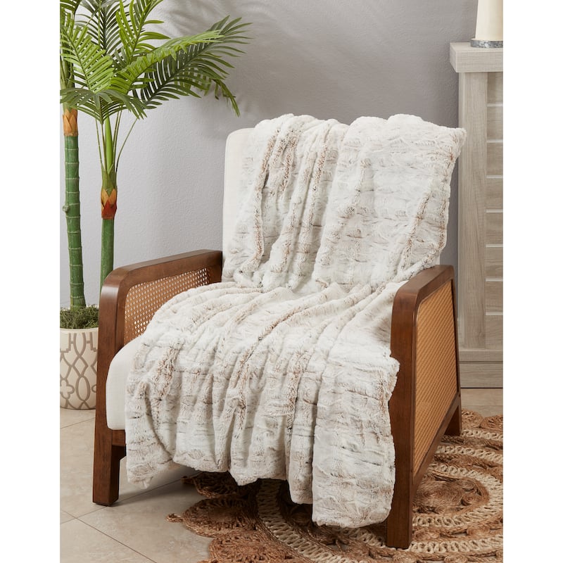 Fluffy Heaven Faux Fur Throw Blanket