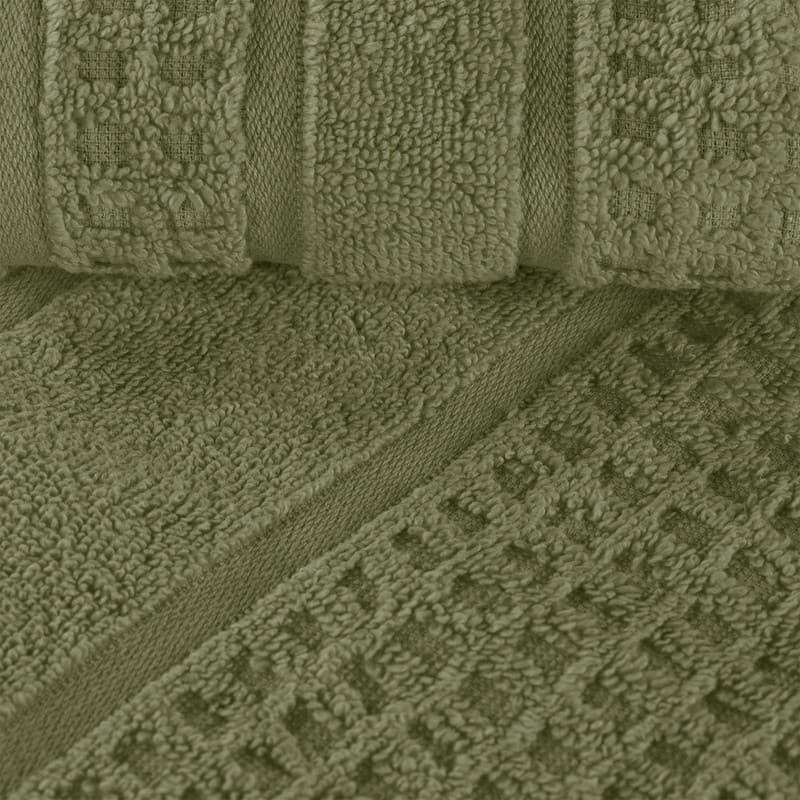 Superior Napa Zero Twist Cotton Soft Waffle Bath Towel Set of 3