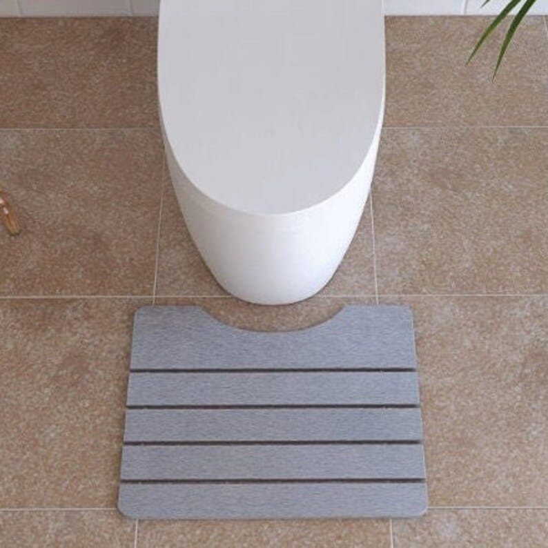 Quick Dry Diatomite Stone, Modern Toilet Mat - Bed Bath & Beyond - 36547595