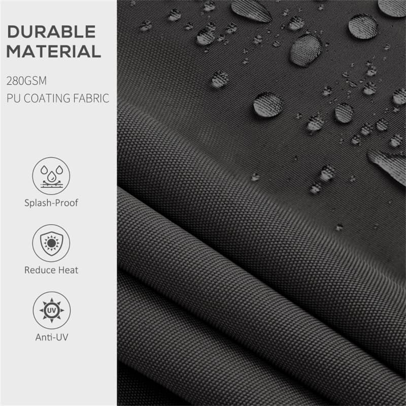 98.5" Wide Outdoor Adjustable Retractable Awning with UV Protected and Aluminum Frame - 98.5" W x 78.75" D