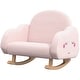 preview thumbnail 8 of 7, Kids Rocking Chair, Cloud Shaped Children Rocker Armchair for Nursery Playroom, with Solid Wood Legs, Anti-Tipping Design
