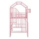 preview thumbnail 14 of 27, Twin Size Metal Loft Bed w/Roof Design, House Shaped Stairway Bedframe