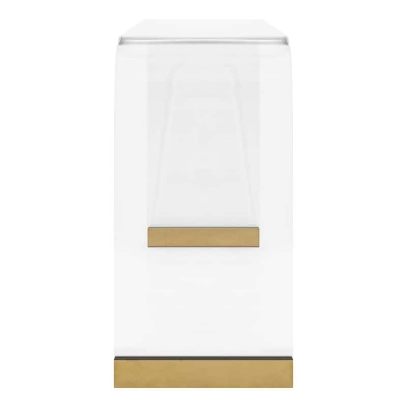 Acrylic Gold Console Table