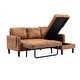 preview thumbnail 11 of 11, L Shape Sleeper Sectional Sofa with Reversible Chaise & 3 Pillows