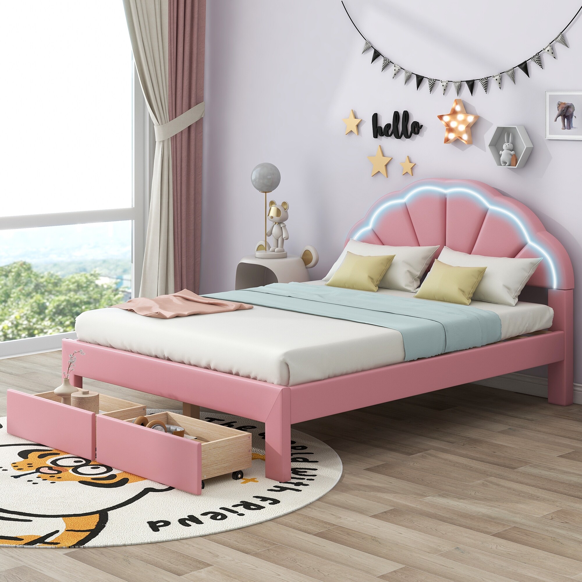 Seashell headboard queen sale