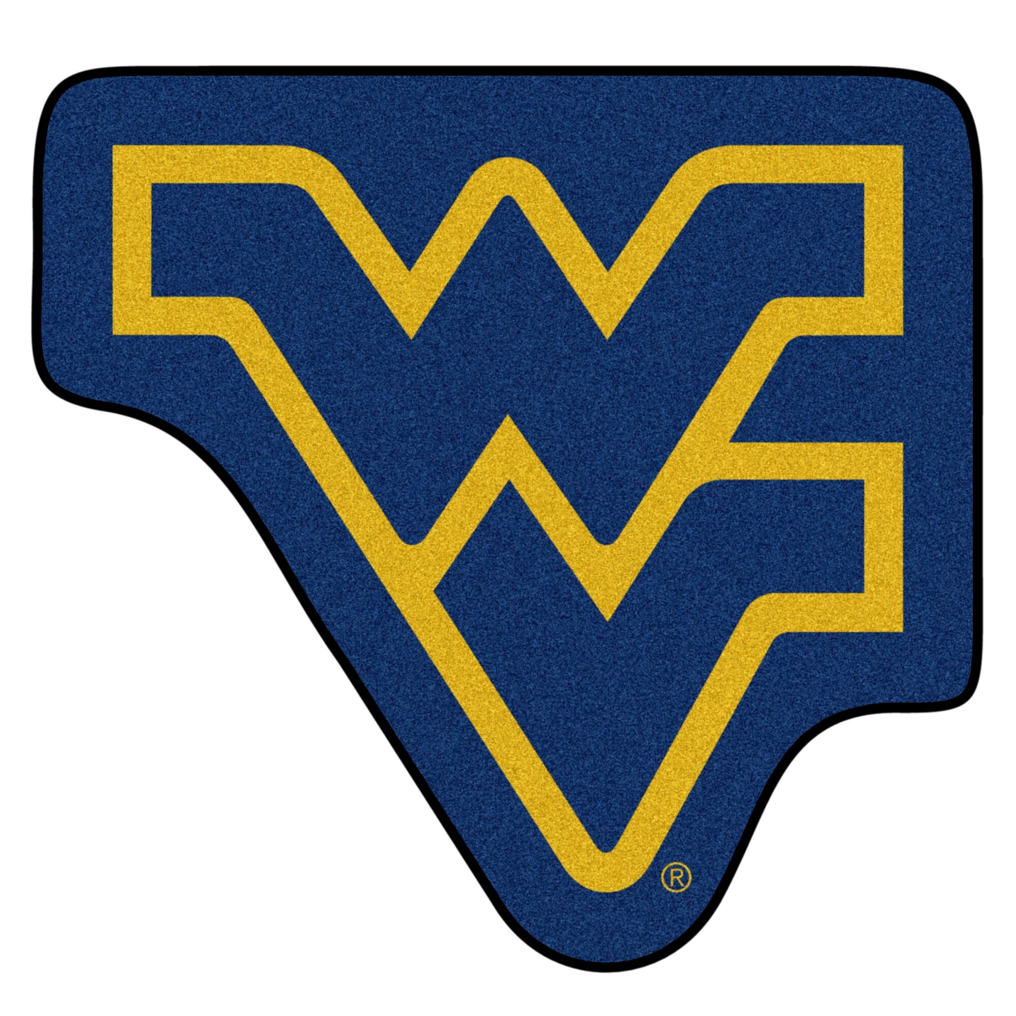 Shop Ncaa West Virginia University Mountaineers Mascot Novelty Logo Shaped Area Rug Overstock 22621972