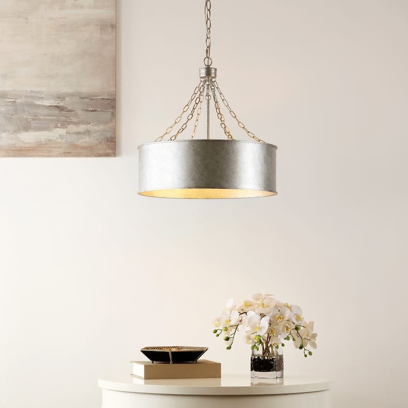 SAFAVIEH Lighting Adison Chandelier - Silver - 19"W x 19"D x 27"H