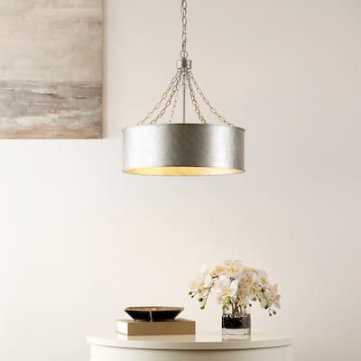SAFAVIEH Lighting Adison Chandelier - Silver - 19"W x 19"D x 27"H