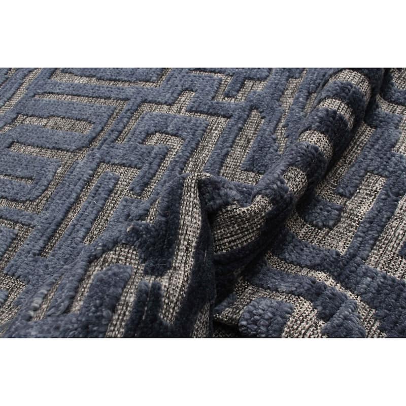 ECARPETGALLERY Hand-knotted Tangier Navy Wool Rug - 2'11 x 5'1