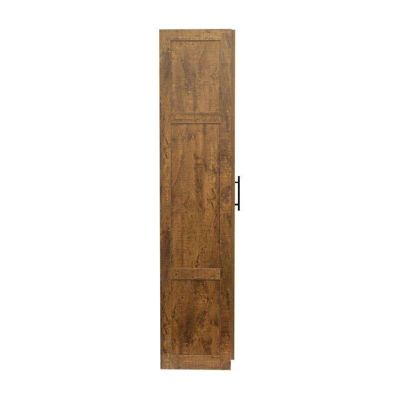 High wardrobe and kitchen cabinet with 2 doors and 3 partitions