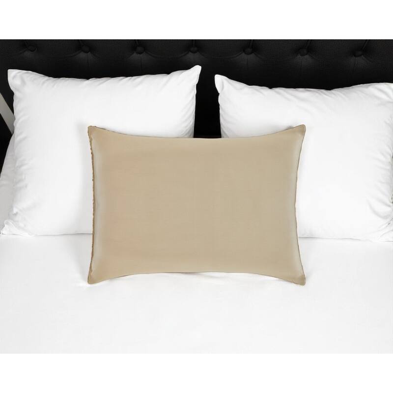 HomeRoots Cotton Wool Hypoallergenic Queen Size Bed Pillow - Ivory - Soft - Queen