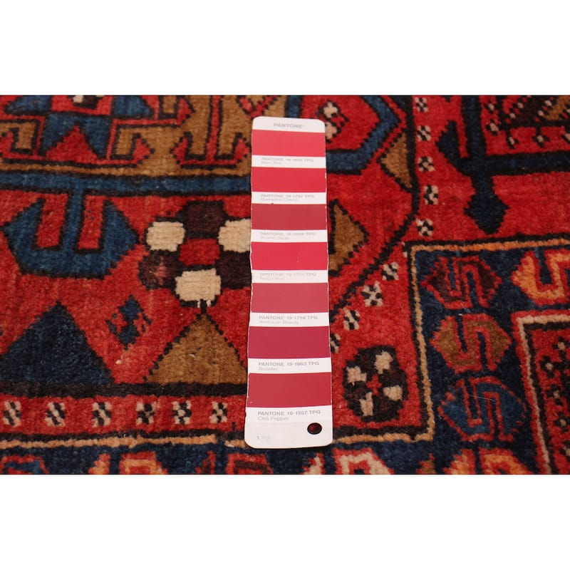 ECARPETGALLERY Hand-knotted Konya Anatolian Red Wool Rug - 3'7 x 10'7