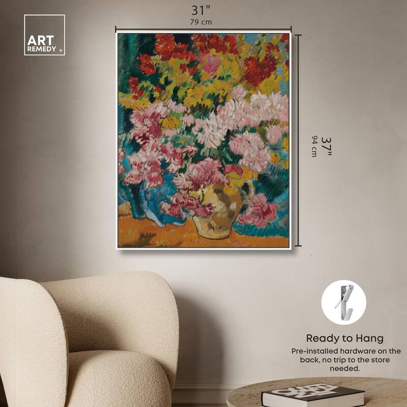 Give him Flores Canvas by Art Remedy
