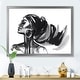 preview thumbnail 8 of 10, Designart "Monochrome Portrait of African American Woman IV" Modern Framed Art Print 20 In. Wide x 12 In. High - Silver