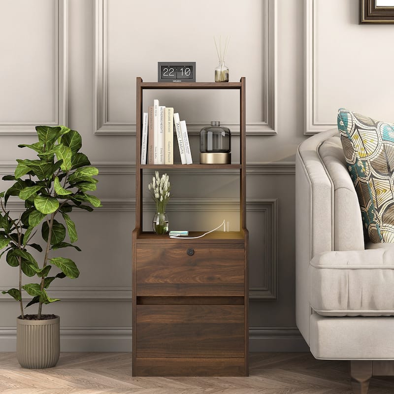 Nightstand with Charging Station