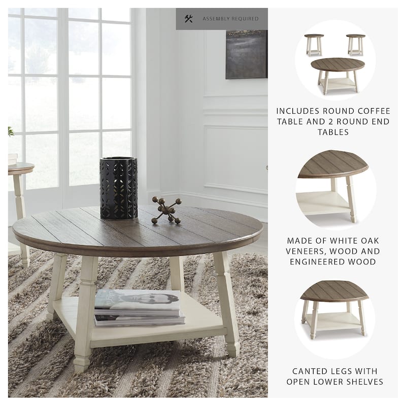 Bolanbrook Casual Two-tone 3-Piece Occasional Table Set