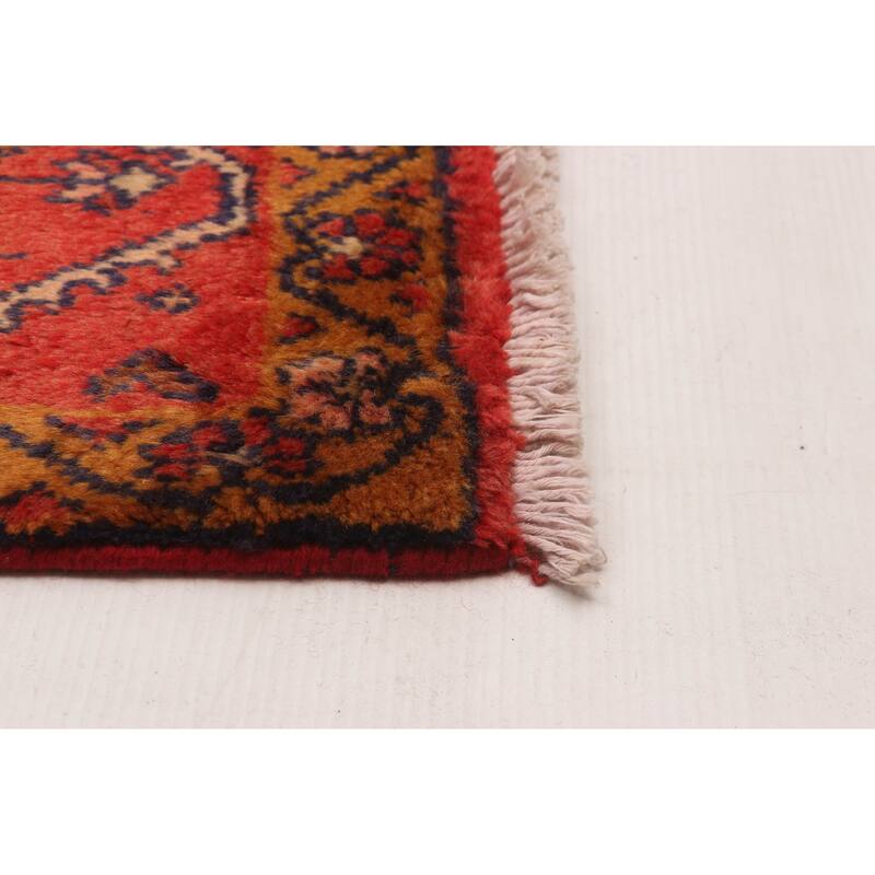 Andelz Navy, Red Rug 4'4" x 7'0" - 4'4 x 7'0