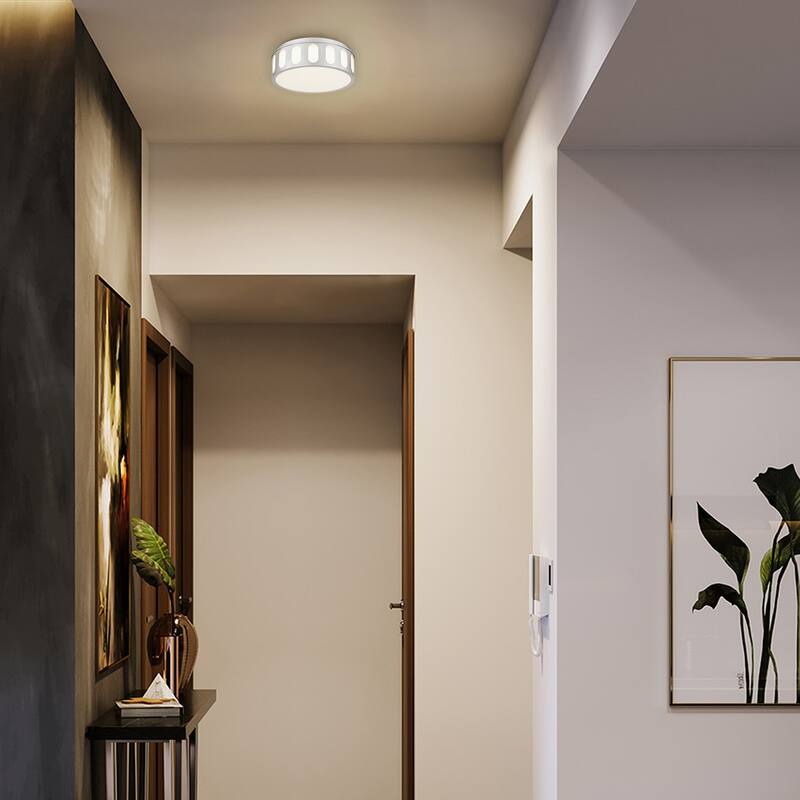 Bantom 11" Brushed Nickel LED Flush Mount Ceiling Light