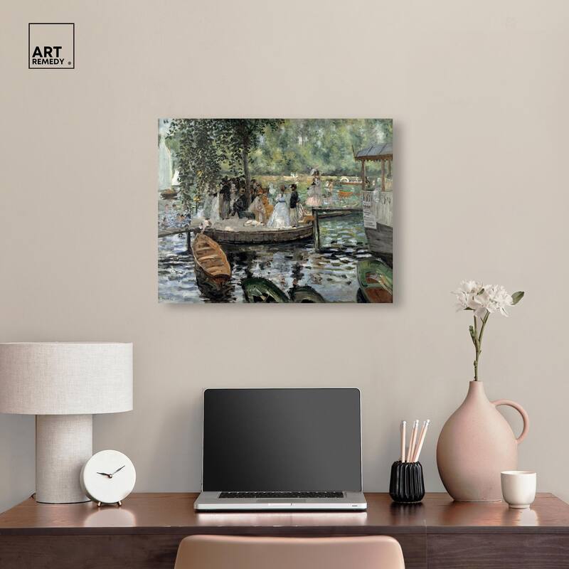 La Grenouillere 1869 Canvas by Art Remedy, Gallery Wrapped