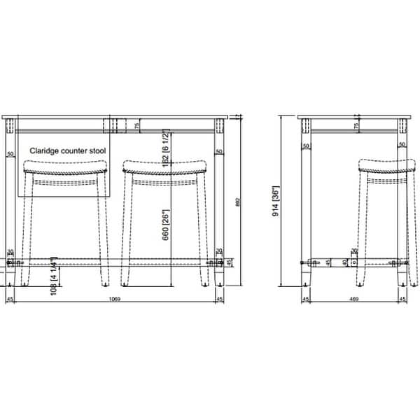 Bridgeport 36inch Counter Height Pub Table Bed Bath & Beyond 32255244
