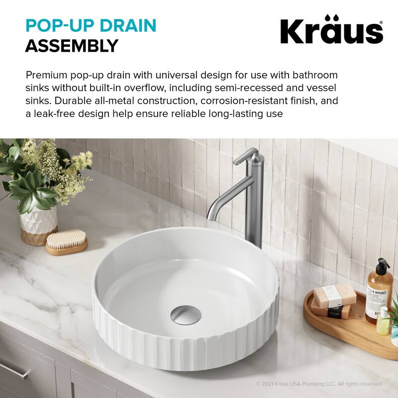 Kraus PU-L10 10-3/4"Pop-Up Drain Assembly