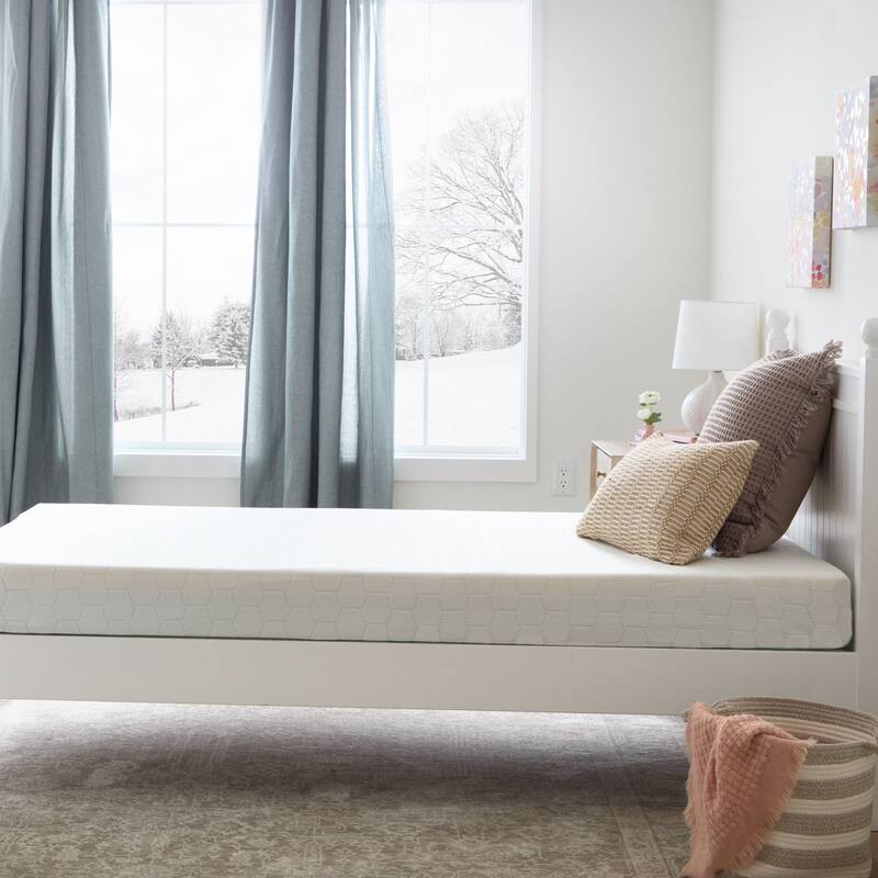 Linenspa 6-inch Cooling Gel Memory Foam Mattress with Green Tea Infusion - Medium Firm Feel