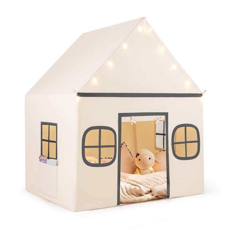 Honeyjoy Kids Play Tent with Padded Mat, Star Lights, Side Storage - See Details