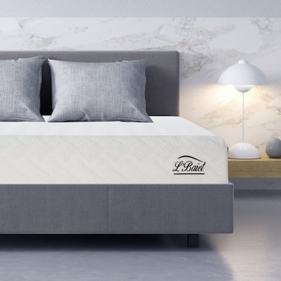 L'Baiet 8" Gel Memory Foam Mattress / Bed in a Box / Medium Firm / Breathable Cooling-Gel Comfort Technology
