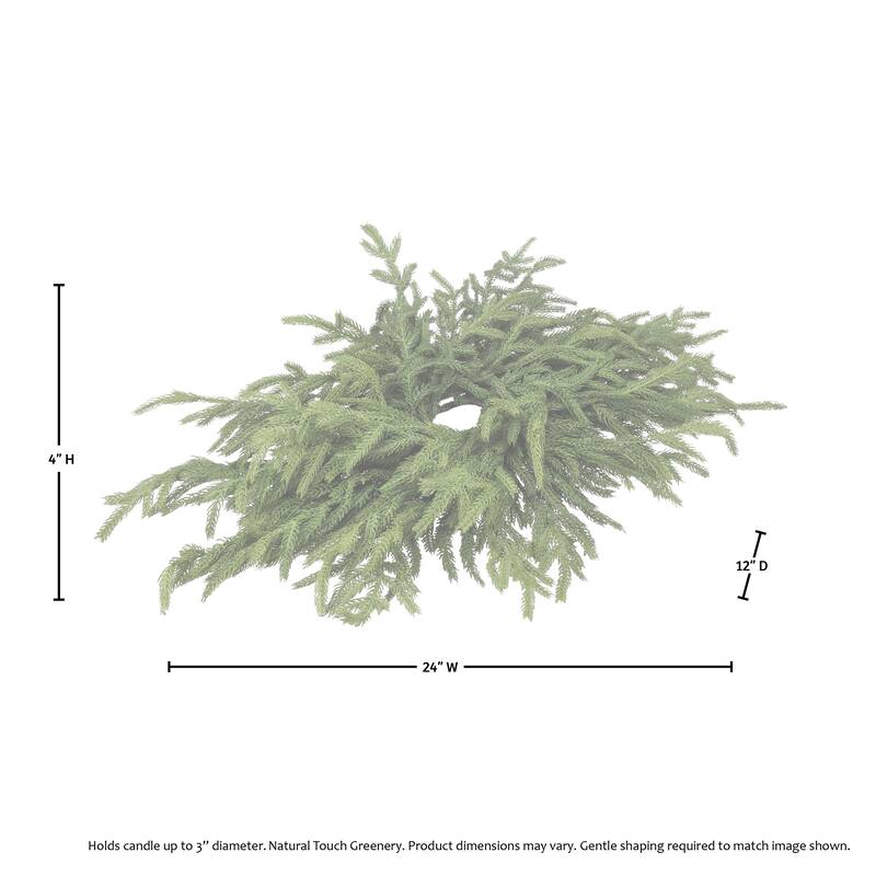 24" Just Cut Norfolk Pine Centerpiece by Valerie